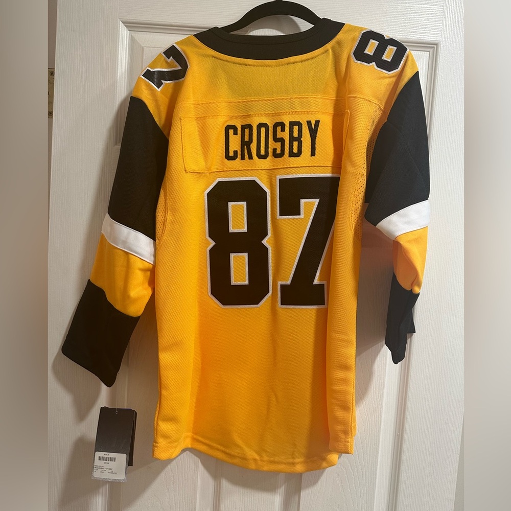 NHL Premier Pittsburgh Crosby Youth l/xl jersey brand new with tags